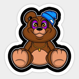 smilling bear cartoon Sticker